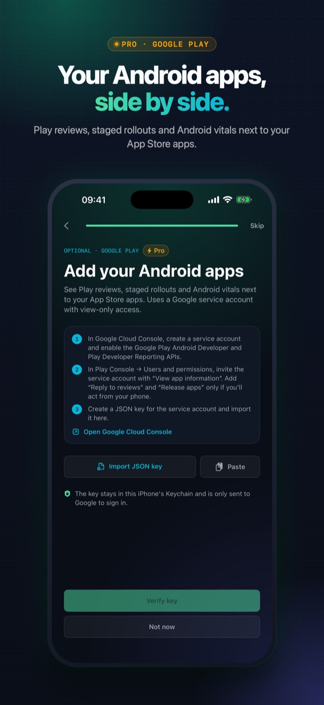 Google Play apps side by side
